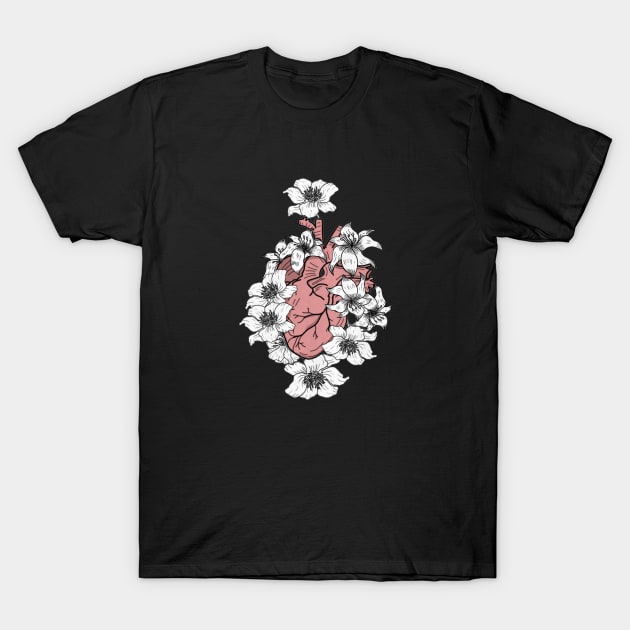 heart T-Shirt by NayaIsmael1